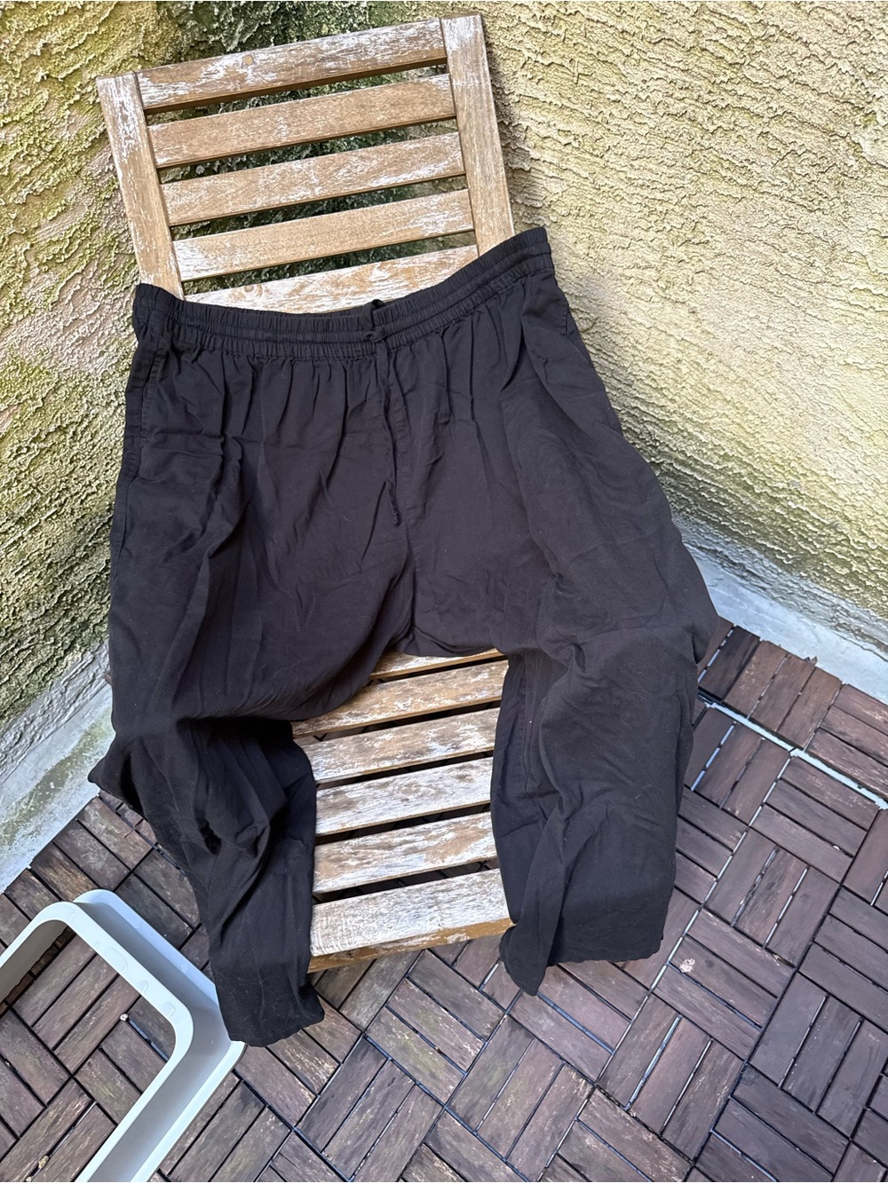 Lucy and Yak Wide Leg Cotton Trousers